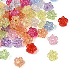 (52) Непрозрачная лаванда 100g прозрачные акриловые бусины с эффектом потрескивания, звезда, разноцветные, 16.5x16x8.5 мм, отверстие : 2 мм