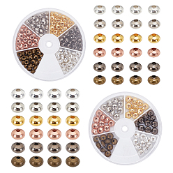 Mixed Color Iron Beads, Rondelle, Mixed Color, 6~8x4~5mm, Hole: 2mm, 240pcs