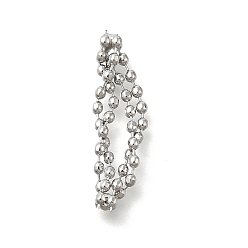 Платина Латунная шариковая цепочка многожильный соединительный элемент подвески, долговечный, платина, 22x4x3 мм