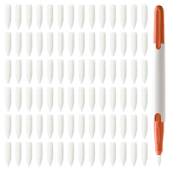 White 80Pcs Nylon Replacement Tips Nibs for Marker Pens, White, 17x4mm