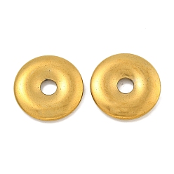 с Золотистым Покрытием Гальванические подвески из синтетического немагнитного гематита, подвески в виде пончиков/пи-дисков, с золотым покрытием, 25.5x4 мм, отверстие : 4.8 мм