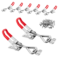 Stainless Steel Color 304 Stainless Steel Clamp Latch, Fast Industrial Toggle Clamp Latch, Stainless Steel Color, 88x23.5x13mm