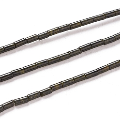 Природный Драгоценный Камень Природных драгоценных камней бисер нитей, колонка, 4~5x2.2 мм, отверстие : 0.8 мм, около 85~99 шт / нитка, 15.75 дюйм (40 см)