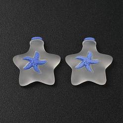 Clear Resin Cabochons, Ocean Theme, Wishing Bottle, Clear, 24x23x8mm