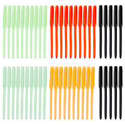 Mixed Color 50Pcs 5 Colors PVC Fishline Fluorescent Tube, Fishing Lure Protective Tubes, Mixed Color, 97x7.5mm, hole: 7mm, 10pcs/color