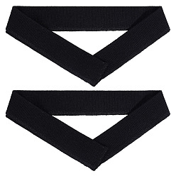 Черный Хлопчатобумажная эластичная резинка для манжет, чёрные, 550x35~77x3 мм