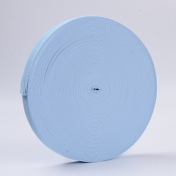 Светлый Стально-синий Цветная плоская эластичная резинка, швейные принадлежности для одежды, светло-стальной синий, 25 мм, 40 м / рулон