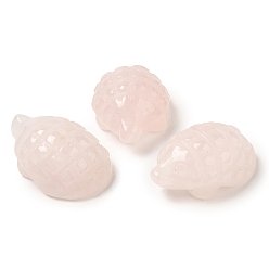 Розовый Кварц Натуральный розовый кварц резные статуэтки ежа орнамент, украшение домашнего офиса, 27~27.5x18~18.5x12~12.5 мм