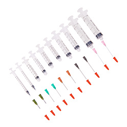 Mixed Color Injection Syringe Sets, Mixed Color, 83~121mm
