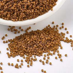 (DB0653) Окрашенная Непрозрачная Тыква Бусины miyuki delica, цилиндр, японский бисер, 11/0, (дБ 0653) окрашенная непрозрачная тыква, 1.3x1.6 мм, отверстие : 0.8 мм, Около 100000 шт / 500 г