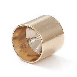 Настоящее золото 24K 201 концы из нержавеющей стали шнур, Торцевые крышки, колонка, реальный 24 k позолоченный, 9x10 мм, внутренний диаметр: 9 мм