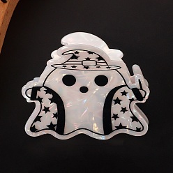 Ghost Заколки-коготь из ПВХ на тему хэллоуина, призрак, 84x46x43 мм