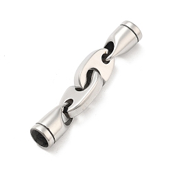 Нержавеющая Сталь Цвет 304 застежками из нержавеющей стали блокировки, цвет нержавеющей стали, 49x9.5x7.5 мм, отверстие : 6.5 мм