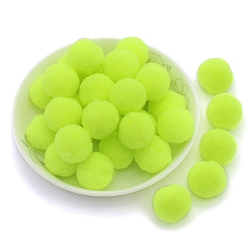 Зелено-Желтый Полиэстеровый мяч, аксессуары для костюма, аксессуары, круглые, зеленый желтый, 15 мм, 144 шт / пакет