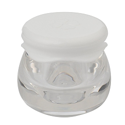 Clear Plastic Portable Cream Jar, Empty Refillable Cosmetic Containers, with Screw Lid, Clear, 3.7~3.8x3.45~3.5cm, Capacity: 10g