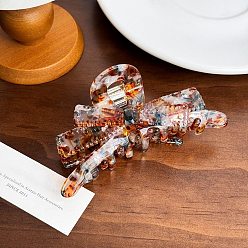 Сиена Заколки для волос из ацетата целлюлозы и железных когтей, аксессуары для волос для женщин и девочек, бантом, цвет охры, 107 мм