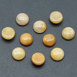 Топаз Нефрит Кабошоны из натурального топазового нефрита, полукруглый, 10x5 мм