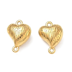 Heart 304 Stainless Steel Magnetic Clasps, Heart, Real 18K Gold Plated, Heart, 13.5x10x6.5mm, Hole: 1.1mm