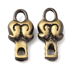 Brushed Antique Bronze Стойки обшивки латунные подвески, без кадмия и без свинца, щеткой античная бронза, 16.5x8x3.5 мм, отверстие : 2.5 мм