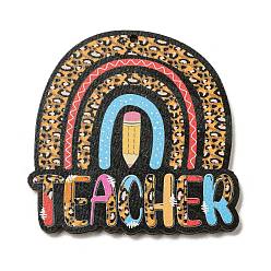 Pen Дерева кулон, тема дня учителя, ручка, 44.5x45x2.5 мм, отверстие : 1.6 мм