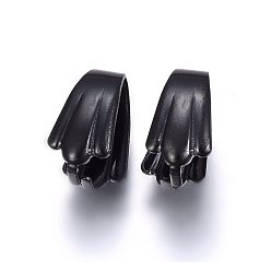 Electrophoresis Black 304 Защелкивающиеся дужки из нержавеющей стали с ионным покрытием (IP), электрофорез черный, 11x6x5 мм, внутренний: 10x5 mm