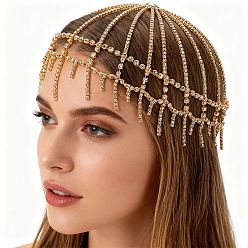 Золотой Обручи из сплава со стразами, золотые, 313x7 мм