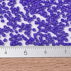 (DB1588) Matte Opaque Cyan Blue MIYUKI Delica Beads, Cylinder, Japanese Seed Beads, 11/0, (DB1588) Matte Opaque Cyan Blue, 1.3x1.6mm, Hole: 0.8mm, about 2000pcs/bottle, 10g/bottle