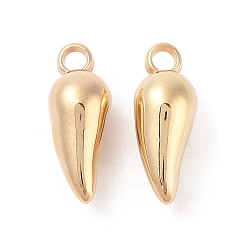 Золотой Пластмассовые подвески ccb, чили, золотые, 29x11x11 мм, отверстие : 3.5 мм