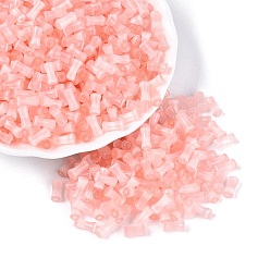 Pink Стеклянные бусины в стиле верстака класса А FGB, бамбук совместное, имитация шарики глаза кота, розовые, 7.5x3.5~4 мм, отверстие : 1.2~1.5 мм, Около 3000 шт / фунт