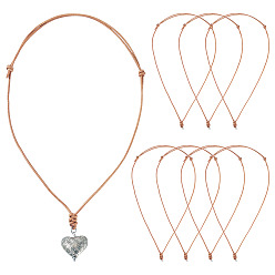 Pérou 20pcs fabrication de colliers en cuir de vachette réglables, avec 304 anneaux en acier inoxydable, Pérou, 12.60 pouce (32 cm)