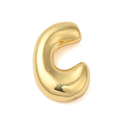 Letter C Стойки обшивки латунные подвески, без кадмия и без свинца, долговечный, реальный 18 k позолоченный, буква С, 18x12x5 мм, отверстие : 1.8x3 мм