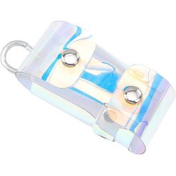 Разноцветный Радужные пластиковые двойные сумки для хранения мячей для гольфа из ПВХ, переносной чехол для мячей для гольфа, с застежкой, для игры в гольф аксессуары для спортивного инвентаря, подарок для гольфиста, красочный, 115 мм