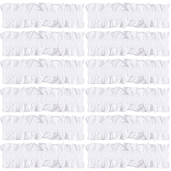 Белый Эластичные подвязки из полиэстера, противоскользящие нарукавные повязки, аксессуары для одежды, белые, 37 mm.