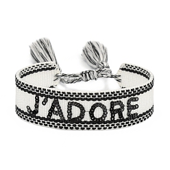 Фиолетовый Браслеты из полиэфирного шнура на тему Дня святого Валентина, с кисточкой, фиолетовые, внутренний диаметр: 2-3/8 дюйм (6 см)