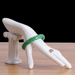 Белый Стенды для ювелирных изделий из смолы ручной работы, подставка для ювелирных изделий для хранения колец и браслетов, белые, 23x13.5 см