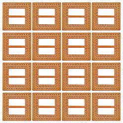 Квадрат Пластиковые пряжки, для лямки, обвязочные мешки, аксессуары для одежды, квадратный, 71x72x5 мм, 12 шт / коробка