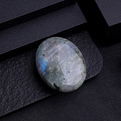 Лабрадорита Украшения для выставки скульптур из натурального лабрадорита, для украшения стола в домашнем офисе. овальный, 45x35 мм