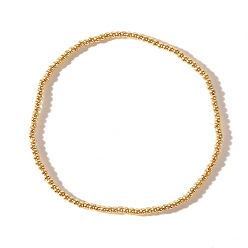 Золотой Браслеты из круглых бусин ccb, синтетический немагнитный гематитовый крестик для мужчин и женщин, золотые, внутренний диаметр: 6-1/2 дюйм (16.5 см)