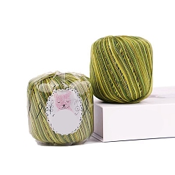 Цвет Оливы Хлопчатобумажная сегментная окрашенная пряжа, для ткачества, вязание крючком, оливковый, 1.2 мм, около 328.08 ярдов (300 м) / моток