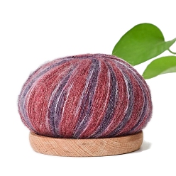 Индийский Красный Шелковая мохеровая мягкая пряжа, для ткачества, вязание крючком, Индийская красная, 1.5~2 мм, около 25г/моток