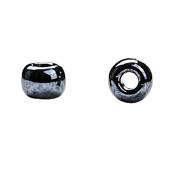 (81) Metallic Hematite TOHO Round Seed Beads, Japanese Seed Beads, (81) Metallic Hematite, 11/0, 2.2mm, Hole: 0.8mm, about 50000pcs/pound
