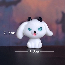 Кролик Хэллоуин скульптура из смолы украшения дисплея, для домашнего офисного стола, кролик, 23x28 мм