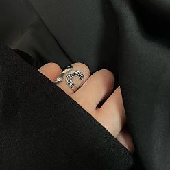 Нержавеющая Сталь Цвет 201 регулируемые манжеты из нержавеющей стали для женщин, цвет нержавеющей стали, 27.1 мм, внутренний диаметр: 18.6 мм