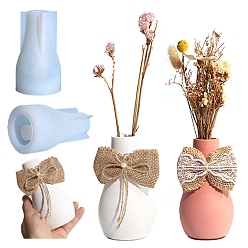 Белый Силиконовые формы для ваз своими руками, формы для литья смолы, бутылка, белые, 132x76 мм