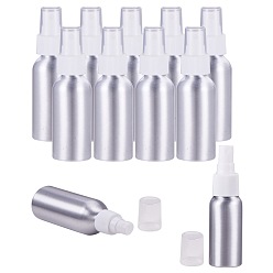 White Refillable Aluminum Bottles, Salon Hairdresser Sprayer, Water Spray Bottle, Platinum, White, 4.5x14.35cm, Capacity: 120ml(4.06fl. oz)
