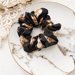 Черный Полиэстеровый узор для собак резинки для волос для женщин и девочек, чёрные, 120 мм