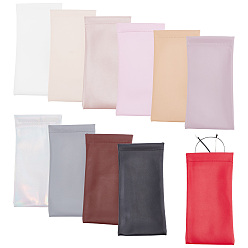 (52) Непрозрачная лаванда 11шт 11 цвета прямоугольник pu искусственная кожа чехол для очков, портативный мягкий футляр для очков, защитная сумка для очков с защитой от царапин, разноцветные, 180x90x4.5 мм, 1 шт / цвет