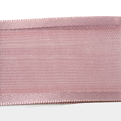 Rosy Brown 100 Yards Polyester Organza Ribbon with Satin Edge, Rosy Brown, 3/8 inch(9mm)
