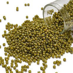 (2630F) Semi Glazed Rainbow Lemongrass Тохо 11/0 круглые бусины, японский бисер, (2630 f) полуглазированный радужный лимонник, 2.2 мм, отверстие : 0.8 мм, Около 5555 шт / 50 г