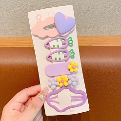 Лиловый 6шт железные заколки для волос, аксессуары для волос для женщин и девочек, разнообразные, сирень, 70 мм